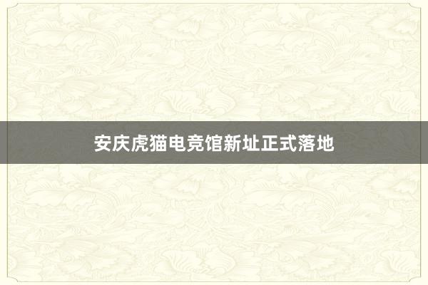 安庆虎猫电竞馆新址正式落地