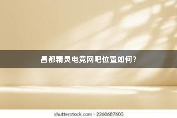 昌都精灵电竞网吧位置如何？