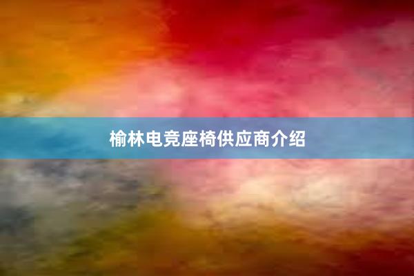 榆林电竞座椅供应商介绍